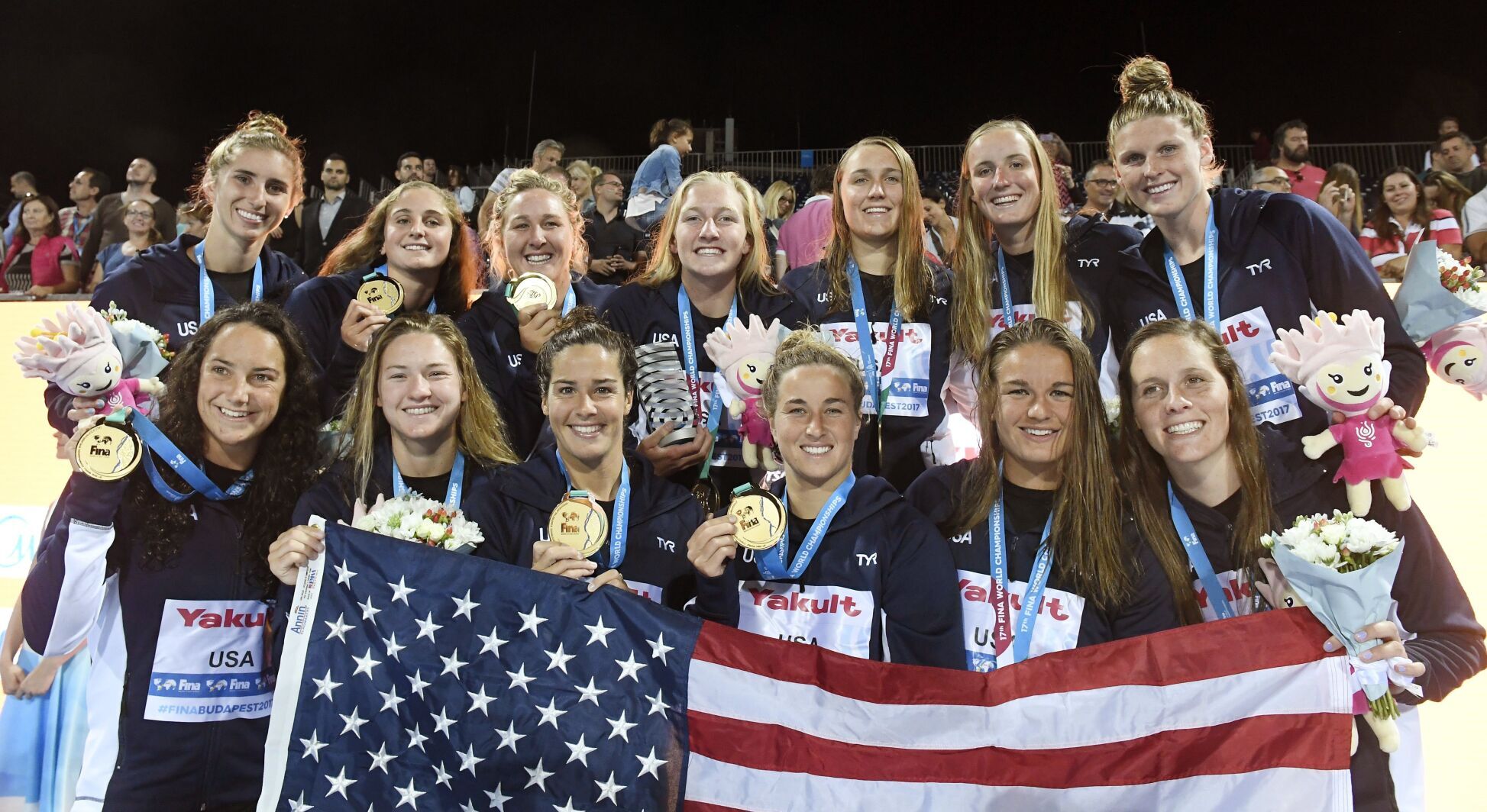 2017: US women's water polo wins record-extending fifth world championship